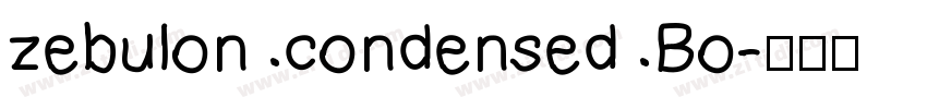 zebulon condensed Bo字体转换